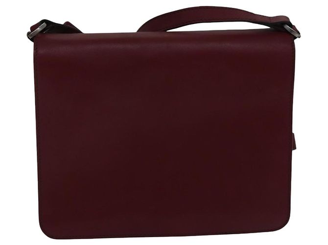 Cartier Borsa a spalla in pelle bordeaux Auth ki4906 Bordò - vista 2