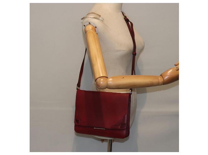 Cartier Borsa a spalla in pelle bordeaux Auth ki4906 Bordò - vista 22