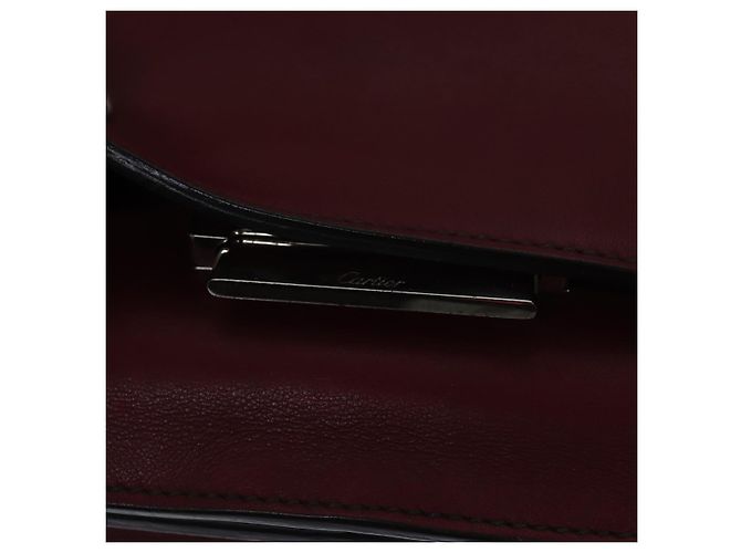 Cartier Borsa a spalla in pelle bordeaux Auth ki4906 Bordò - vista 9