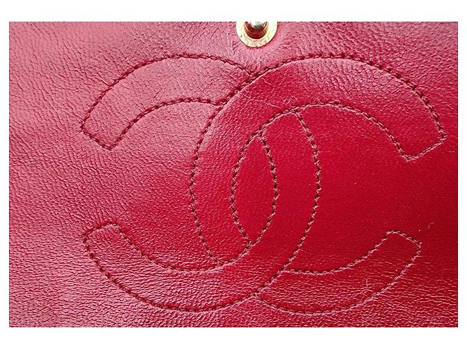 Timeless Chanel Zeitlos Klassisch Drehverschluss Mittel Doppelklappe mit 24K GHW - Ansicht 12