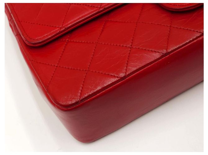Timeless Chanel Zeitlos Klassisch Drehverschluss Mittel Doppelklappe mit 24K GHW - Ansicht 16