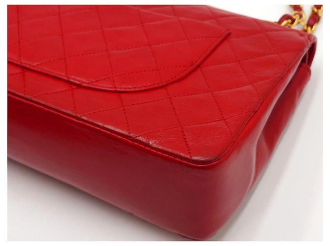 Timeless Chanel Zeitlos Klassisch Drehverschluss Mittel Doppelklappe mit 24K GHW - Ansicht 18