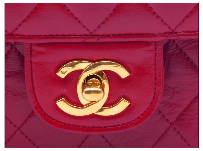 Timeless Chanel Zeitlos Klassisch Drehverschluss Mittel Doppelklappe mit 24K GHW - Ansicht 4