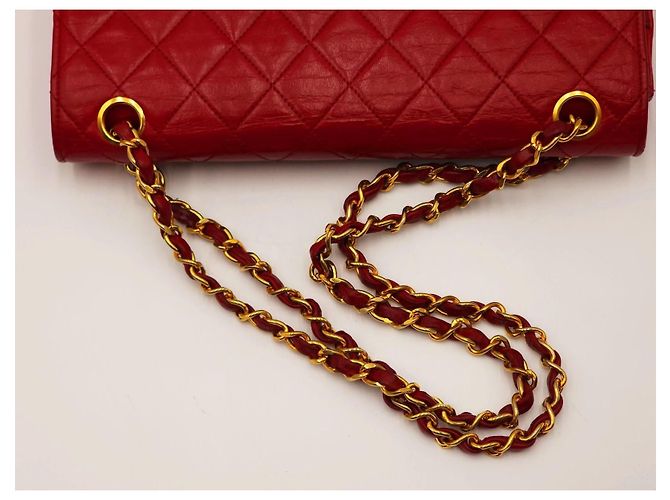 Timeless Chanel Zeitlos Klassisch Drehverschluss Mittel Doppelklappe mit 24K GHW - Ansicht 8