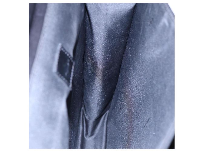 Bolso de mano FENDI de cuero 2 vías negro plateado auténtico ar12462 Plata - vista 19