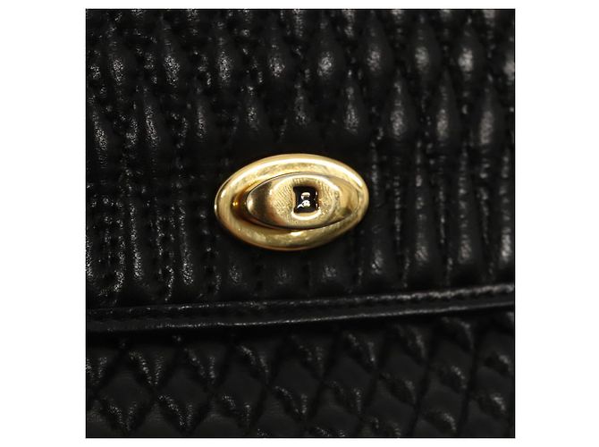 BALLY Borsa a mano in pelle nera e oro Auth ep5454 Nero D'oro - vista 17