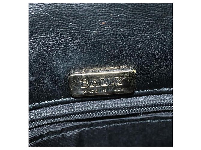 BALLY Borsa a mano in pelle nera e oro Auth ep5454 Nero D'oro - vista 18