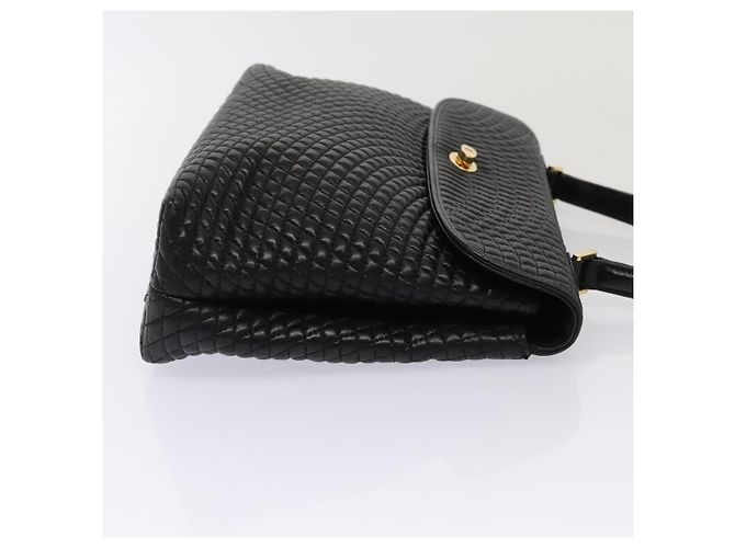BALLY Borsa a mano in pelle nera e oro Auth ep5454 Nero D'oro - vista 3