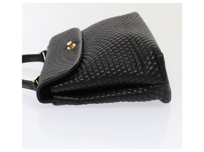 BALLY Borsa a mano in pelle nera e oro Auth ep5454 Nero D'oro - vista 4