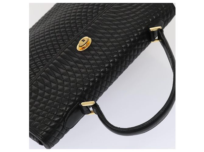 BALLY Borsa a mano in pelle nera e oro Auth ep5454 Nero D'oro - vista 6