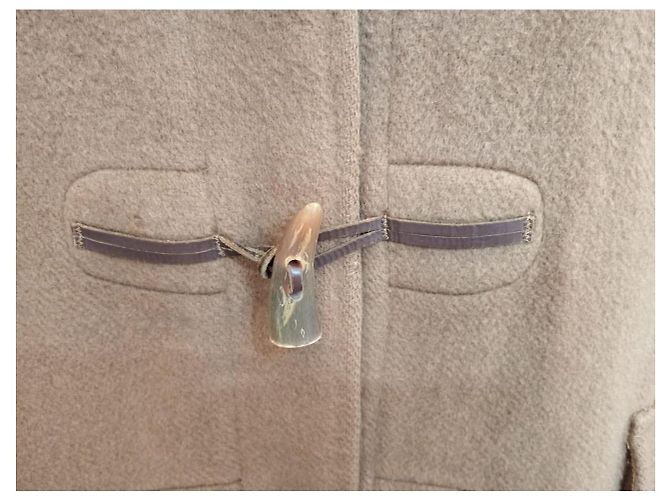 Cappotto con cappuccio Burberry marrone lana XL - vista 12