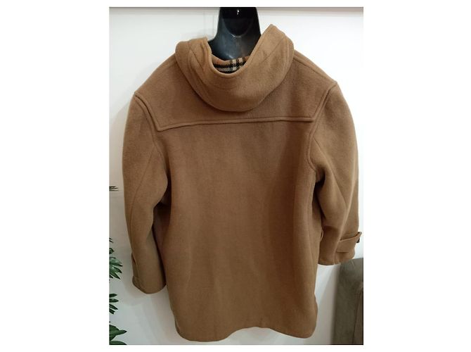 Cappotto con cappuccio Burberry marrone lana XL - vista 3