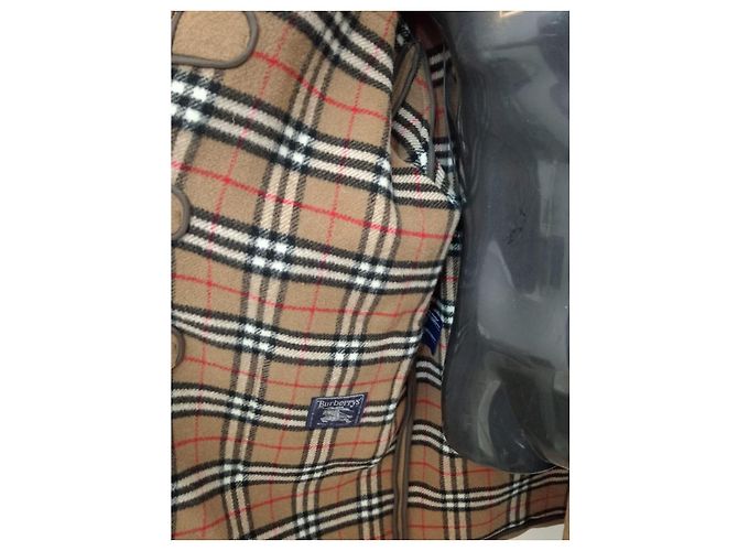 Cappotto con cappuccio Burberry marrone lana XL - vista 5