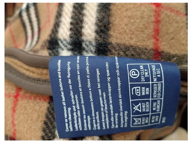 Cappotto con cappuccio Burberry marrone lana XL - vista 9