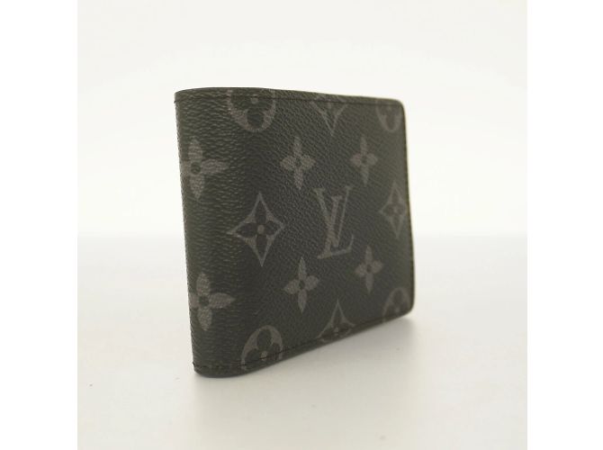Slender Louis Vuitton Monogram Eclipse Bill Wallet Black - view 2