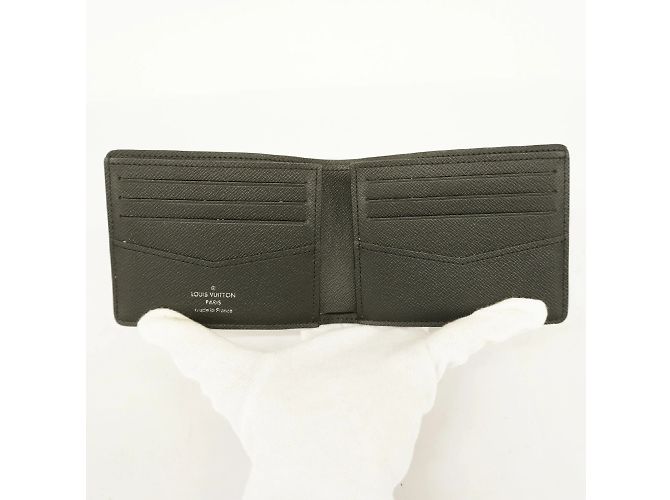 Slender Louis Vuitton Monogram Eclipse Bill Wallet Black - view 3