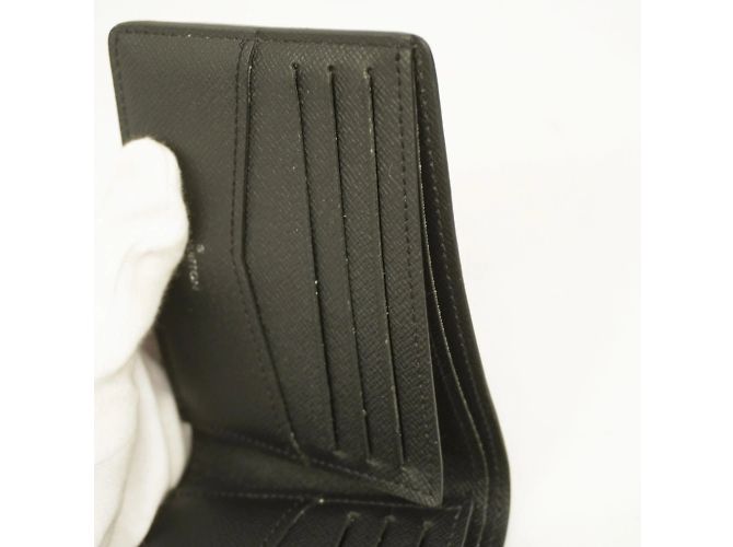 Slender Louis Vuitton Monogram Eclipse Bill Wallet Black - view 9