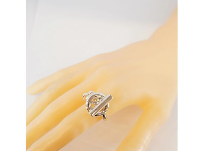 Hermès Hermes Croisette Silver 925 Band Ring - view 6
