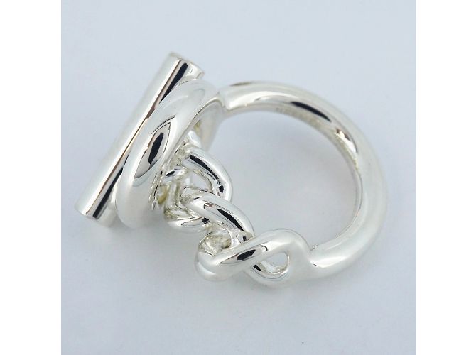 Hermès Hermes Croisette Silver 925 Band Ring - view 8