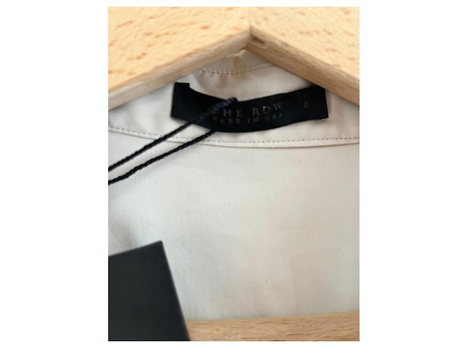 Camisa ajustada beige de algodón The Row - vista 5