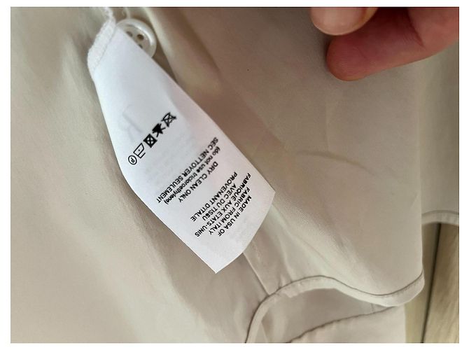 Camisa ajustada beige de algodón The Row - vista 8