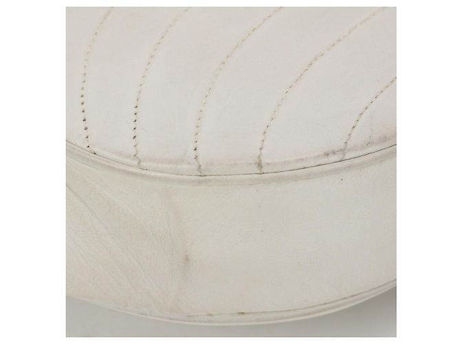 Borsa a spalla Chanel Half Moon Chain Bianco - vista 10