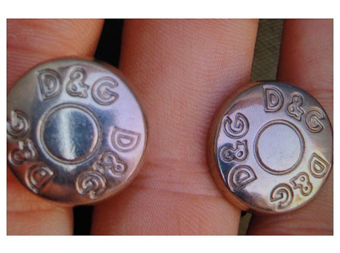 Dolce & Gabbana Manschettenknöpfe grau Metall - Ansicht 10