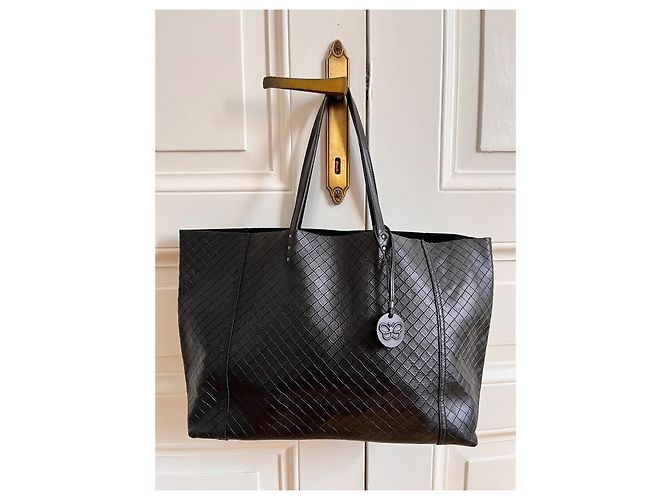 Borsa tote intrecciato di Bottega Veneta Nero - vista 2