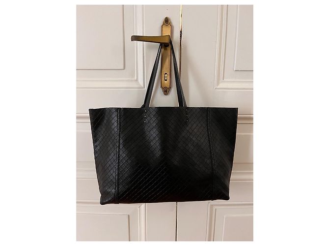 Borsa tote intrecciato di Bottega Veneta Nero - vista 6