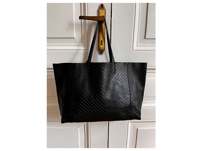 Borsa tote intrecciato di Bottega Veneta Nero - vista 7