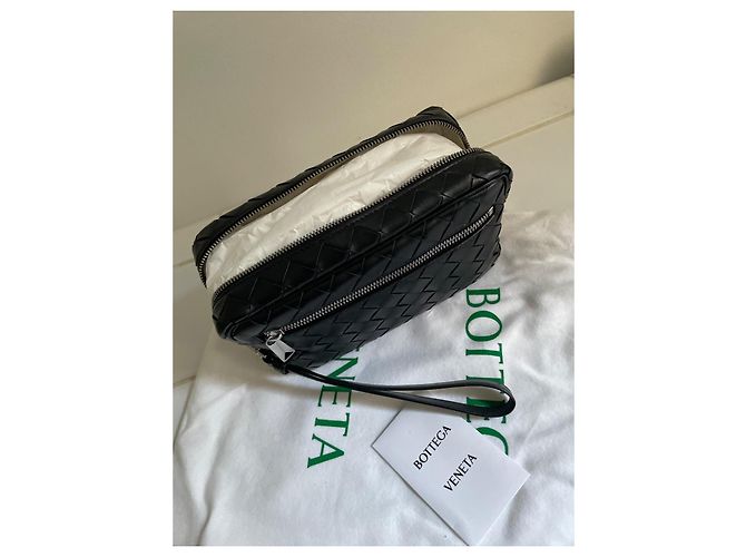 Borsa Bottega Veneta in pelle intrecciata nera Nero - vista 10