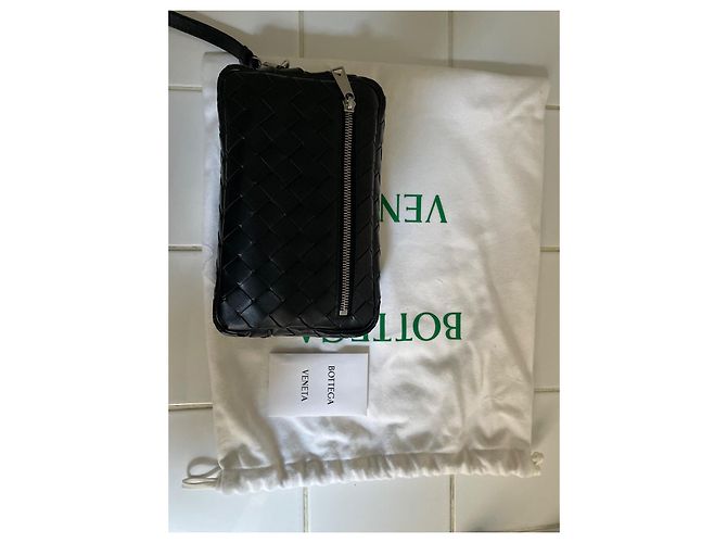 Borsa Bottega Veneta in pelle intrecciata nera Nero - vista 2