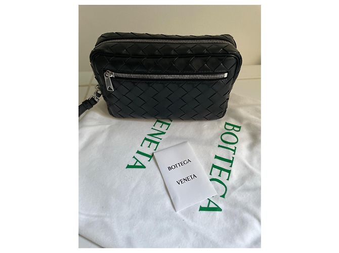 Borsa Bottega Veneta in pelle intrecciata nera Nero - vista 3