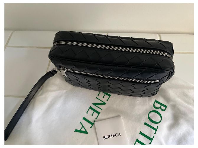 Borsa Bottega Veneta in pelle intrecciata nera Nero - vista 4