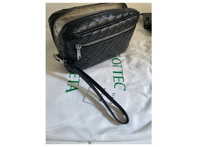Borsa Bottega Veneta in pelle intrecciata nera Nero - vista 9