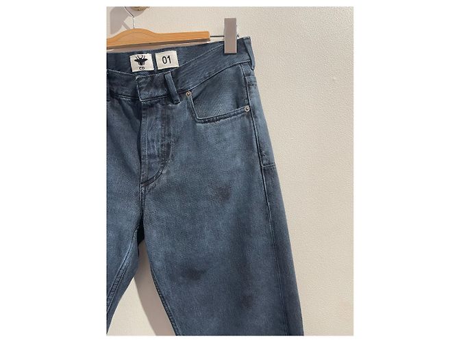 Jeans DIOR T.FR 34 Cotone Blu - vista 2