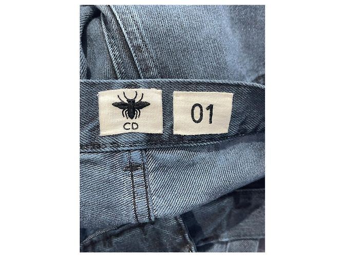 Jeans DIOR T.FR 34 Cotone Blu - vista 4