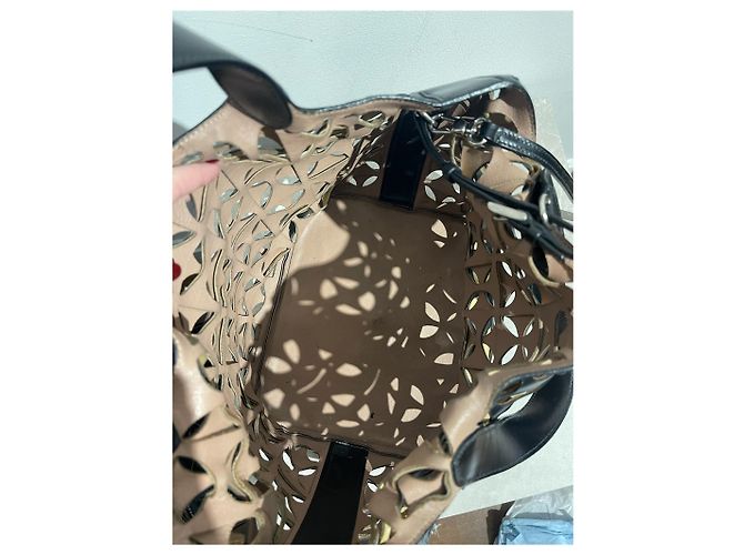 Alaïa Borse ALAIA T. Pelle Nero - vista 14
