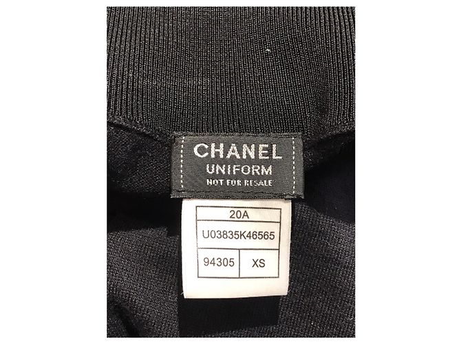 CHANEL Strickwaren & Sweatshirts T.International XS Wolle Schwarz - Ansicht 5