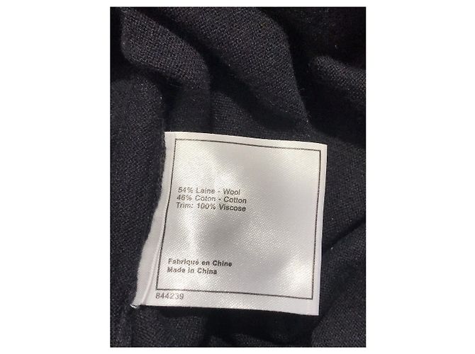 CHANEL Strickwaren & Sweatshirts T.International XS Wolle Schwarz - Ansicht 6