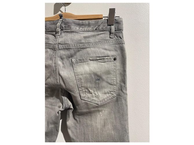 Jeans DSQUARED2 T.FR 34 Cotone Grigio - vista 5