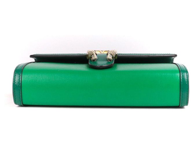 GUCCI - Borsa a spalla Gucci Dionysus Wallet On Chain in pelle verde - vista 4