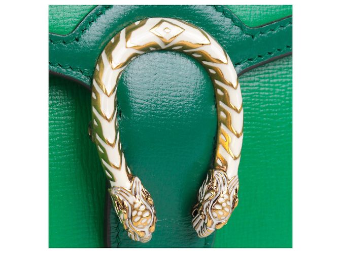 GUCCI - Borsa a spalla Gucci Dionysus Wallet On Chain in pelle verde - vista 5