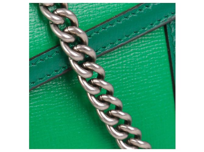 GUCCI - Borsa a spalla Gucci Dionysus Wallet On Chain in pelle verde - vista 7