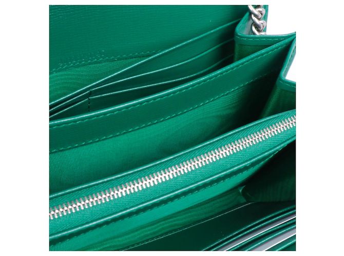 GUCCI - Borsa a spalla Gucci Dionysus Wallet On Chain in pelle verde - vista 9