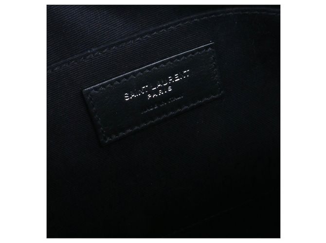 SAINT LAURENT - Borsa a spalla Lou Saint Laurent in pelle verniciata gialla fluorescente Giallo - vista 9