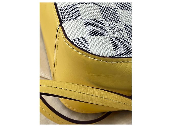 Bolsa de câmera Louis Vuitton Saintonge Damier Azur bege - vista 14