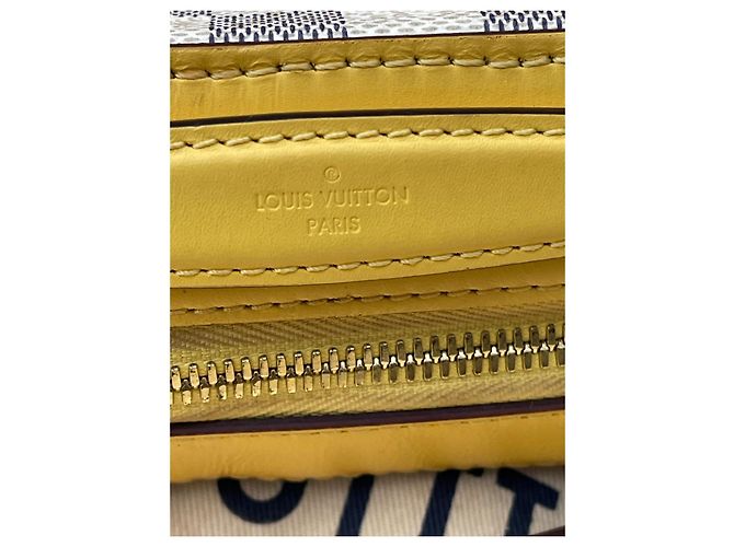 Bolsa de câmera Louis Vuitton Saintonge Damier Azur bege - vista 15
