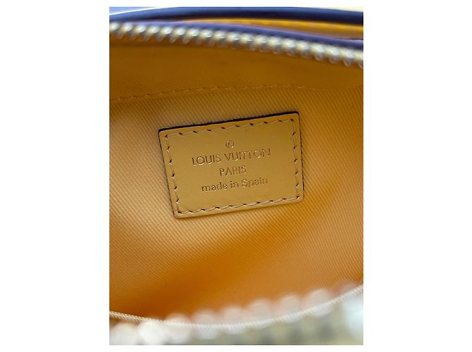 Bolsa de câmera Louis Vuitton Saintonge Damier Azur bege - vista 8