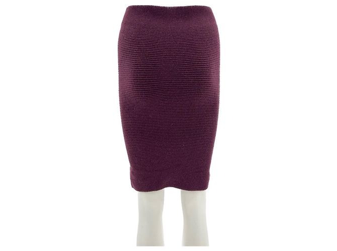 Falda Leetha T.International XS Cachemira Burdeos - vista 2